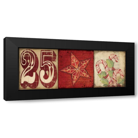 Holiday 3 Patch II Black Modern Wood Framed Art Print by Marrott, Stephanie