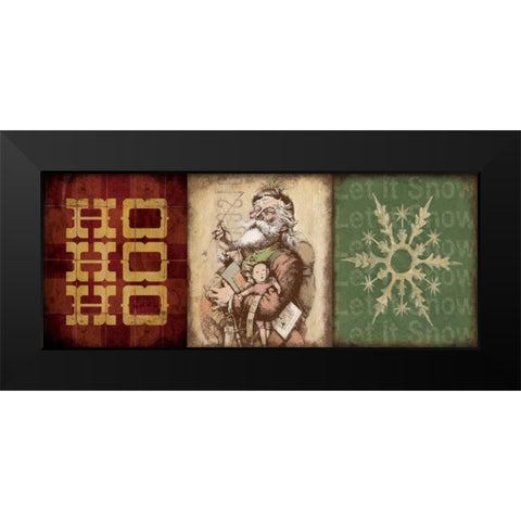 Holiday 3 Patch III Black Modern Wood Framed Art Print by Marrott, Stephanie