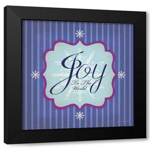 Joy Black Modern Wood Framed Art Print with Double Matting by Marrott, Stephanie