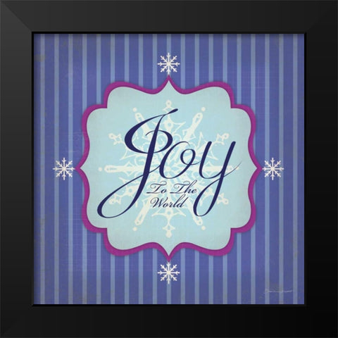 Joy Black Modern Wood Framed Art Print by Marrott, Stephanie
