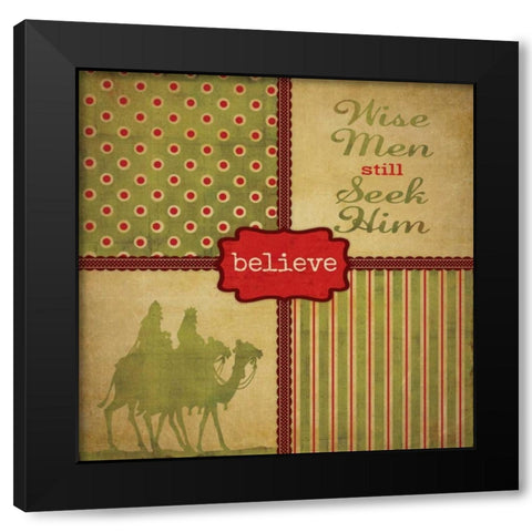 Wisemen Still Seek Black Modern Wood Framed Art Print with Double Matting by Marrott, Stephanie