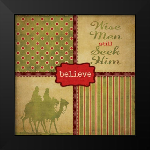 Wisemen Still Seek Black Modern Wood Framed Art Print by Marrott, Stephanie