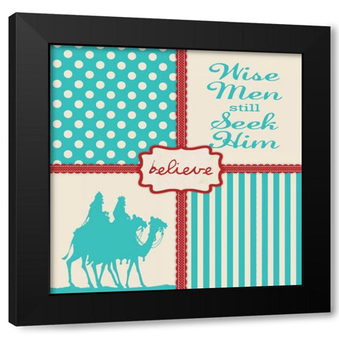 Wisemen Still Seek Black Modern Wood Framed Art Print by Marrott, Stephanie