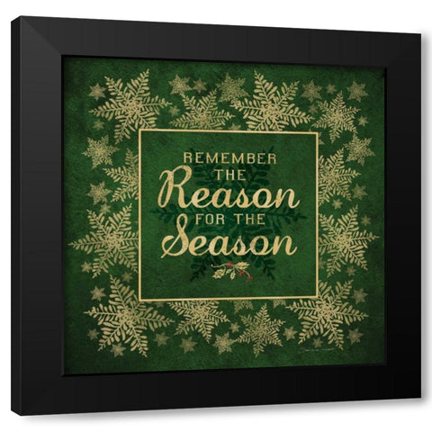 Reason Black Modern Wood Framed Art Print by Marrott, Stephanie