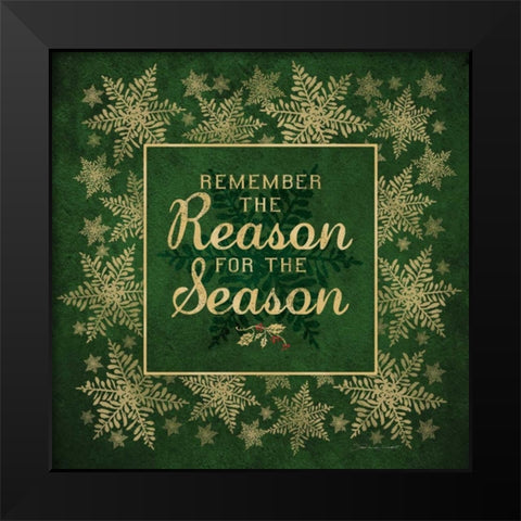 Reason Black Modern Wood Framed Art Print by Marrott, Stephanie