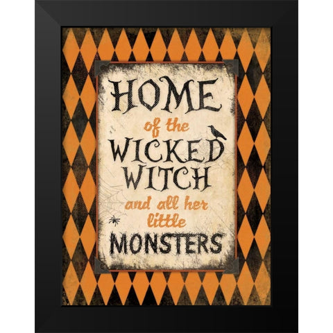 Home of the Wicke Witch Black Modern Wood Framed Art Print by Marrott, Stephanie