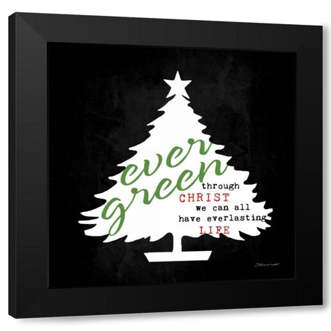 Everlasting Black Modern Wood Framed Art Print with Double Matting by Marrott, Stephanie