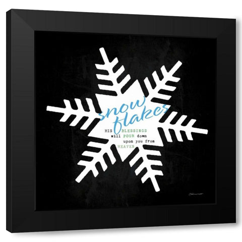 Pour Down Black Modern Wood Framed Art Print by Marrott, Stephanie