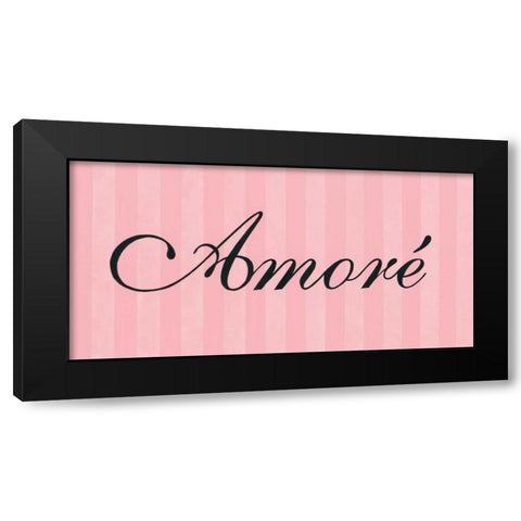 Amore Black Modern Wood Framed Art Print with Double Matting by Marrott, Stephanie