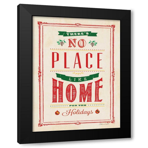 No Place - Chalk Black Modern Wood Framed Art Print by Marrott, Stephanie