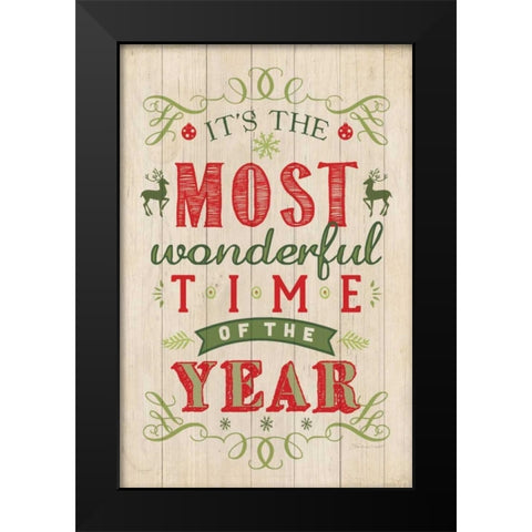 The Most Wonderful Black Modern Wood Framed Art Print by Marrott, Stephanie