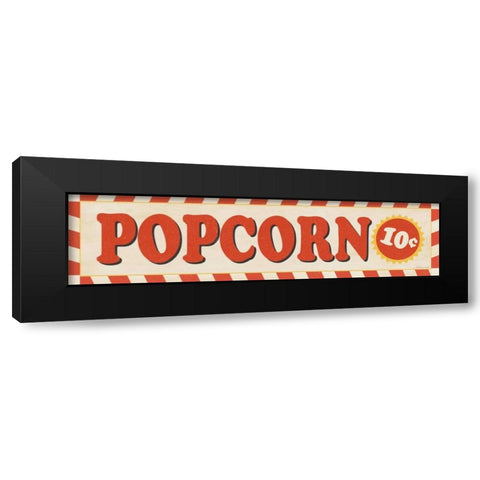 Popcorn Black Modern Wood Framed Art Print by Marrott, Stephanie