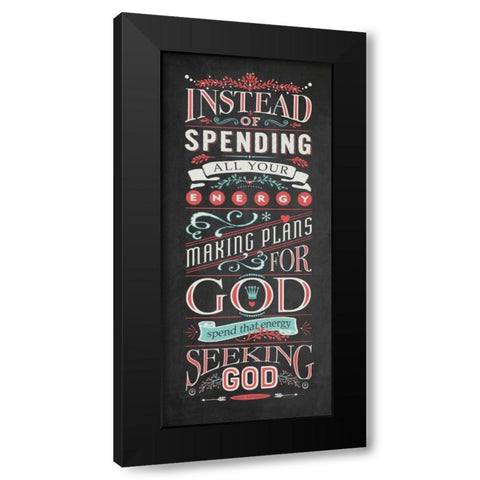 Seeking God Black Modern Wood Framed Art Print with Double Matting by Marrott, Stephanie