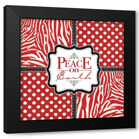 Peace - Animal White Black Modern Wood Framed Art Print with Double Matting by Marrott, Stephanie