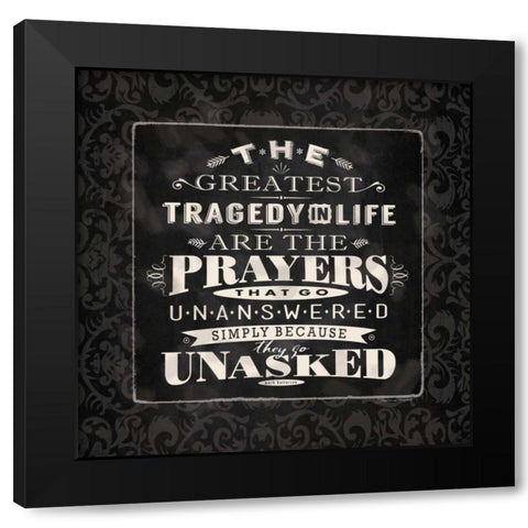 The Greatest BandW Black Modern Wood Framed Art Print with Double Matting by Marrott, Stephanie