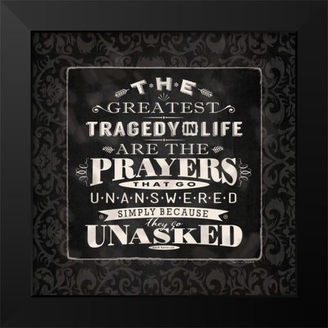 The Greatest BandW Black Modern Wood Framed Art Print by Marrott, Stephanie