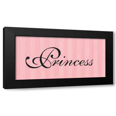 Princess Black Modern Wood Framed Art Print by Marrott, Stephanie