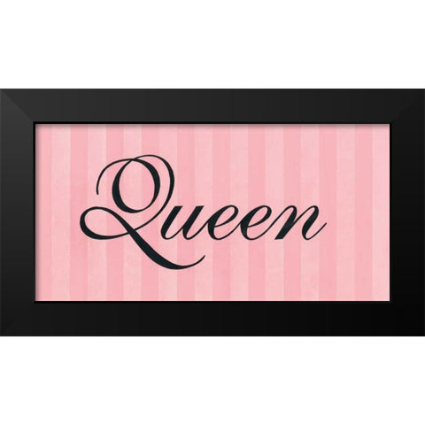 Queen Black Modern Wood Framed Art Print by Marrott, Stephanie