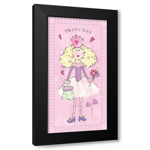Princess Black Modern Wood Framed Art Print with Double Matting by Marrott, Stephanie