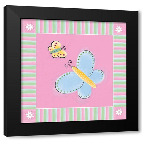Butterfly I Black Modern Wood Framed Art Print with Double Matting by Marrott, Stephanie