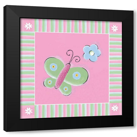 Butterfly II Black Modern Wood Framed Art Print with Double Matting by Marrott, Stephanie