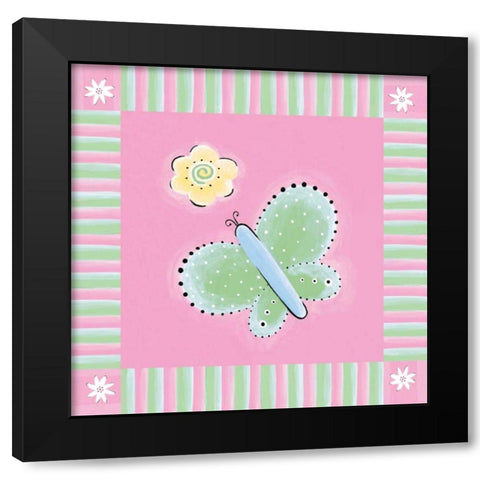 Butterfly III Black Modern Wood Framed Art Print with Double Matting by Marrott, Stephanie
