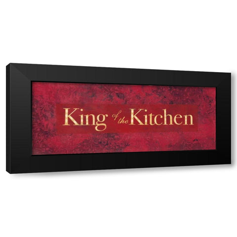 King of the Kitchen Black Modern Wood Framed Art Print with Double Matting by Marrott, Stephanie