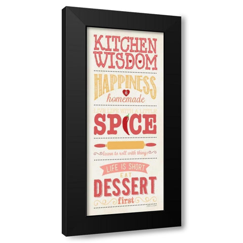 Kitchen Wisdom Black Modern Wood Framed Art Print with Double Matting by Marrott, Stephanie