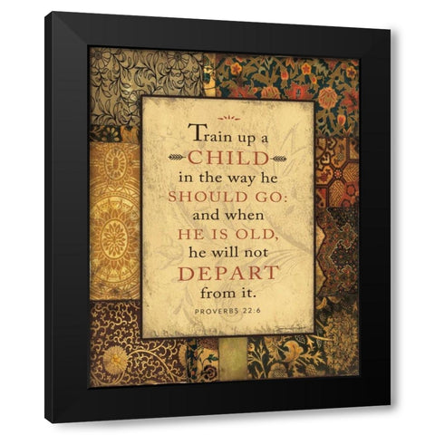 A Child Black Modern Wood Framed Art Print by Marrott, Stephanie