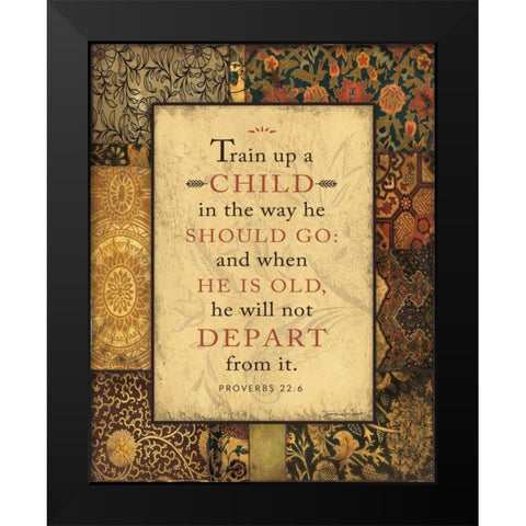 A Child Black Modern Wood Framed Art Print by Marrott, Stephanie