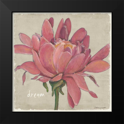Dream Floral Black Modern Wood Framed Art Print by Marrott, Stephanie