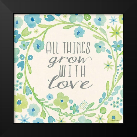 All Things Black Modern Wood Framed Art Print by Marrott, Stephanie