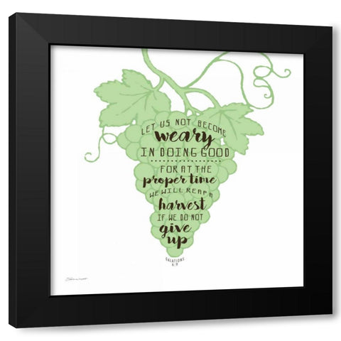 Harvest Black Modern Wood Framed Art Print with Double Matting by Marrott, Stephanie