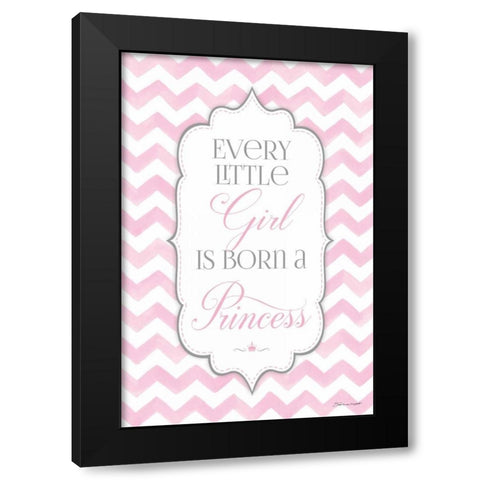 A Princess Black Modern Wood Framed Art Print with Double Matting by Marrott, Stephanie