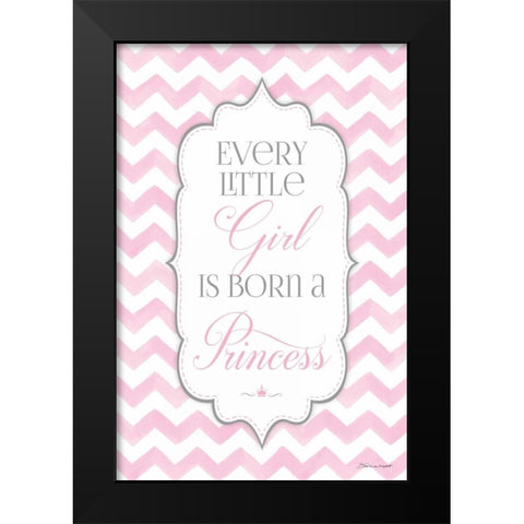 A Princess Black Modern Wood Framed Art Print by Marrott, Stephanie