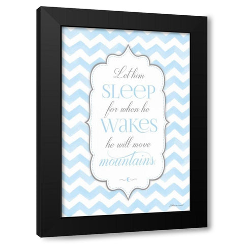Let Him Sleep Black Modern Wood Framed Art Print with Double Matting by Marrott, Stephanie