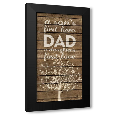 First Love Black Modern Wood Framed Art Print with Double Matting by Marrott, Stephanie