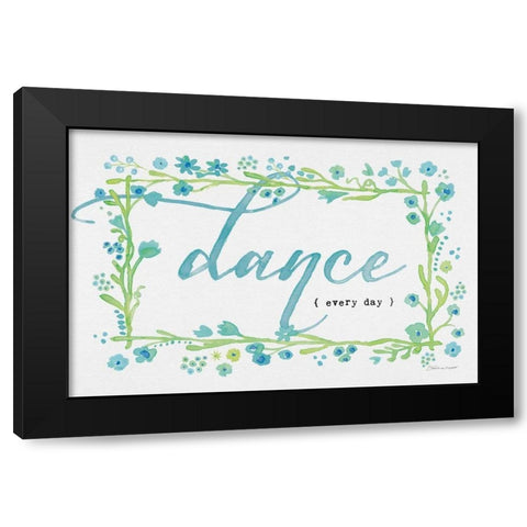 Dance Black Modern Wood Framed Art Print with Double Matting by Marrott, Stephanie