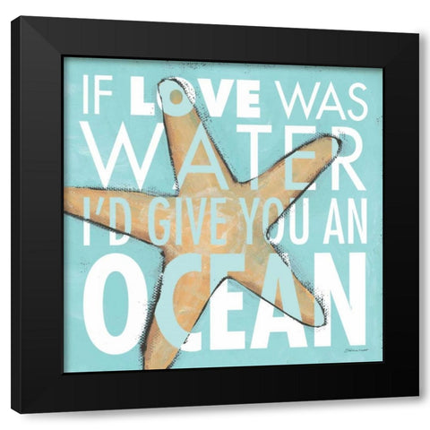 Give you an Ocean Black Modern Wood Framed Art Print with Double Matting by Marrott, Stephanie