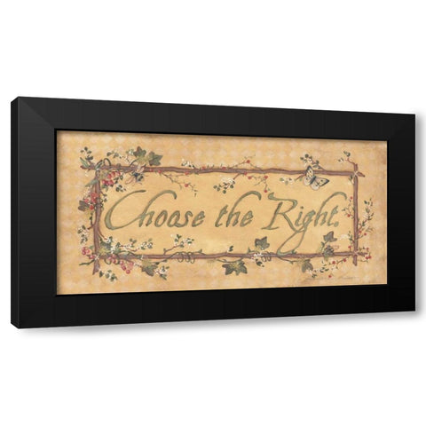 Choose the Right Black Modern Wood Framed Art Print with Double Matting by Marrott, Stephanie