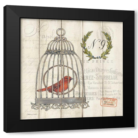 Canary Black Modern Wood Framed Art Print by Marrott, Stephanie