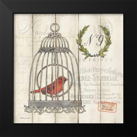 Canary Black Modern Wood Framed Art Print by Marrott, Stephanie