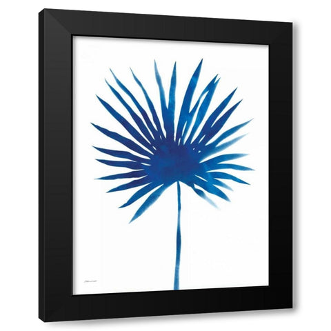 Fan in Blue Black Modern Wood Framed Art Print with Double Matting by Marrott, Stephanie