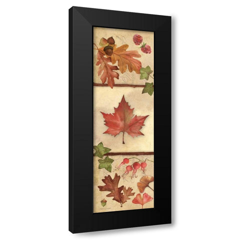 Autumn Collage II Black Modern Wood Framed Art Print with Double Matting by Marrott, Stephanie