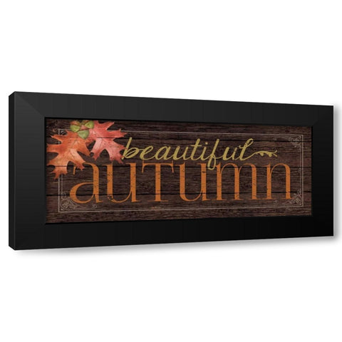 Autumn Black Modern Wood Framed Art Print with Double Matting by Marrott, Stephanie