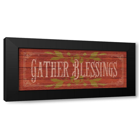 Gather Blessings II Black Modern Wood Framed Art Print by Marrott, Stephanie