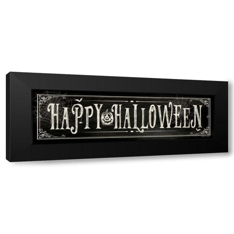 Happy Halloween II Black Modern Wood Framed Art Print with Double Matting by Marrott, Stephanie