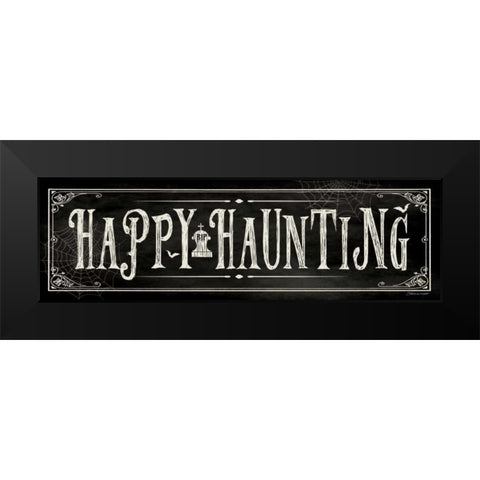 Happy Haunting I Black Modern Wood Framed Art Print by Marrott, Stephanie