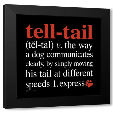 Tell-Tail Black Modern Wood Framed Art Print with Double Matting by Marrott, Stephanie