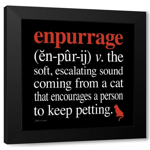 Enpurrage Black Modern Wood Framed Art Print with Double Matting by Marrott, Stephanie
